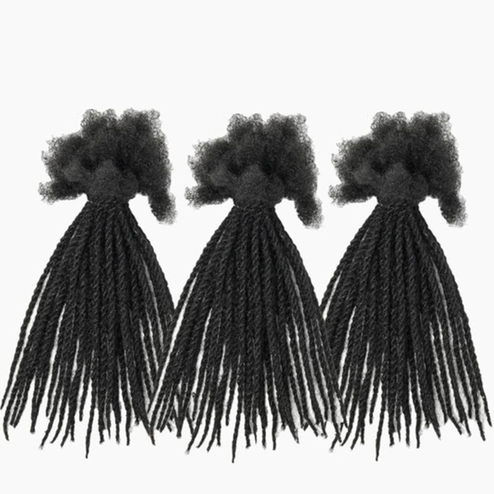 10” Human Hair Dreadlocks 90 strands Twist Loc Extension 0.4cm Pencil Size #RA6